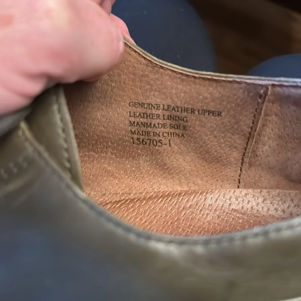 Giorgio Brutini Dark Green Leather Oxfords Classic Formal size 15
